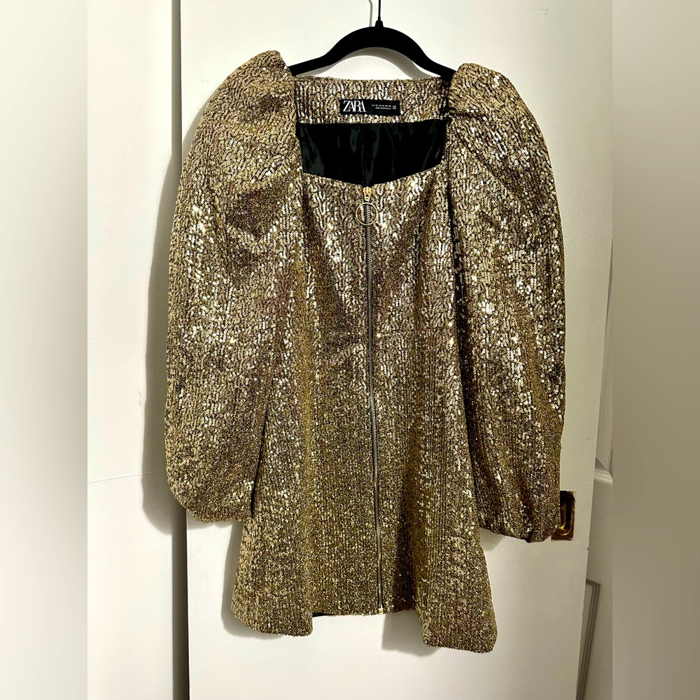Zara Gold Mini Dress size XS